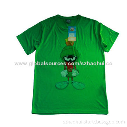 Men's Super Soft Viscose T-shirt with Silkscreen Decoration, OEM Manufacturer